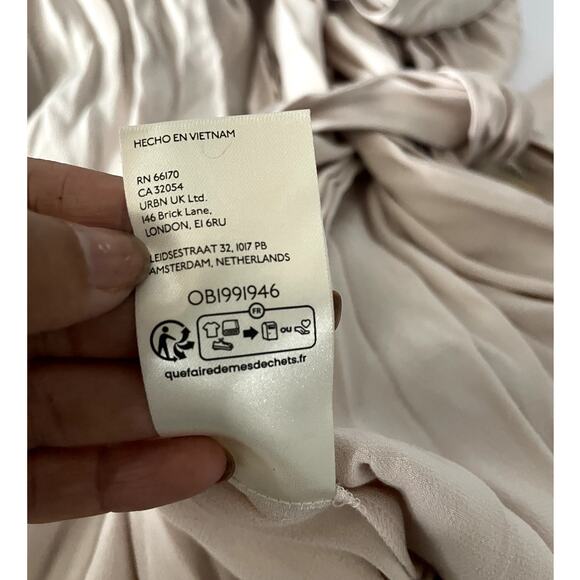 NEW Anthropologie Sleeveless V-Neck Lace Wrap Midi Dress XS - Picture 5 of 9